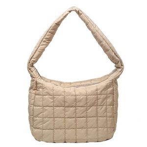 Quilted Puffer Bag (Khaki) - NWT